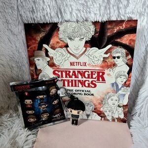 NWOT Netflix Stranger Things Coloring Book and Will Byers Bag Clip